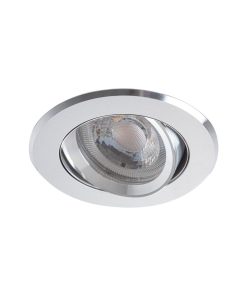 SET Einbaustrahler, Einbauspot, Einbaurahmen Aluminiumlegierung matt, schwenkbar, rund BØ68mm + LED Leuchtmittel & GU10 Sockel wählbar