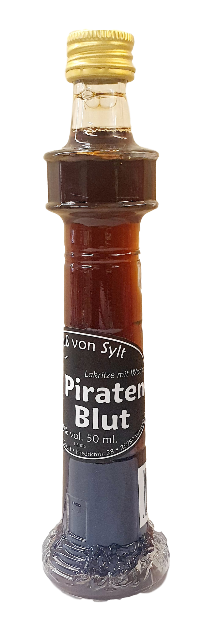 Piraten Blut – Leuchtturmflasche
