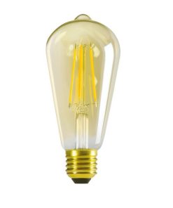 Kanlux® XLED Filament LED Glühbirne, Leuchtmittel E27 7W = 55 Watt 725 Lumen 2500K extra warmweiß Winkel 320º Länge 142 mm